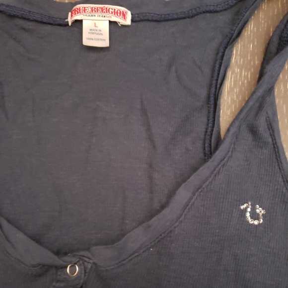 True Religion Button Tank Top - Picture 3 of 3